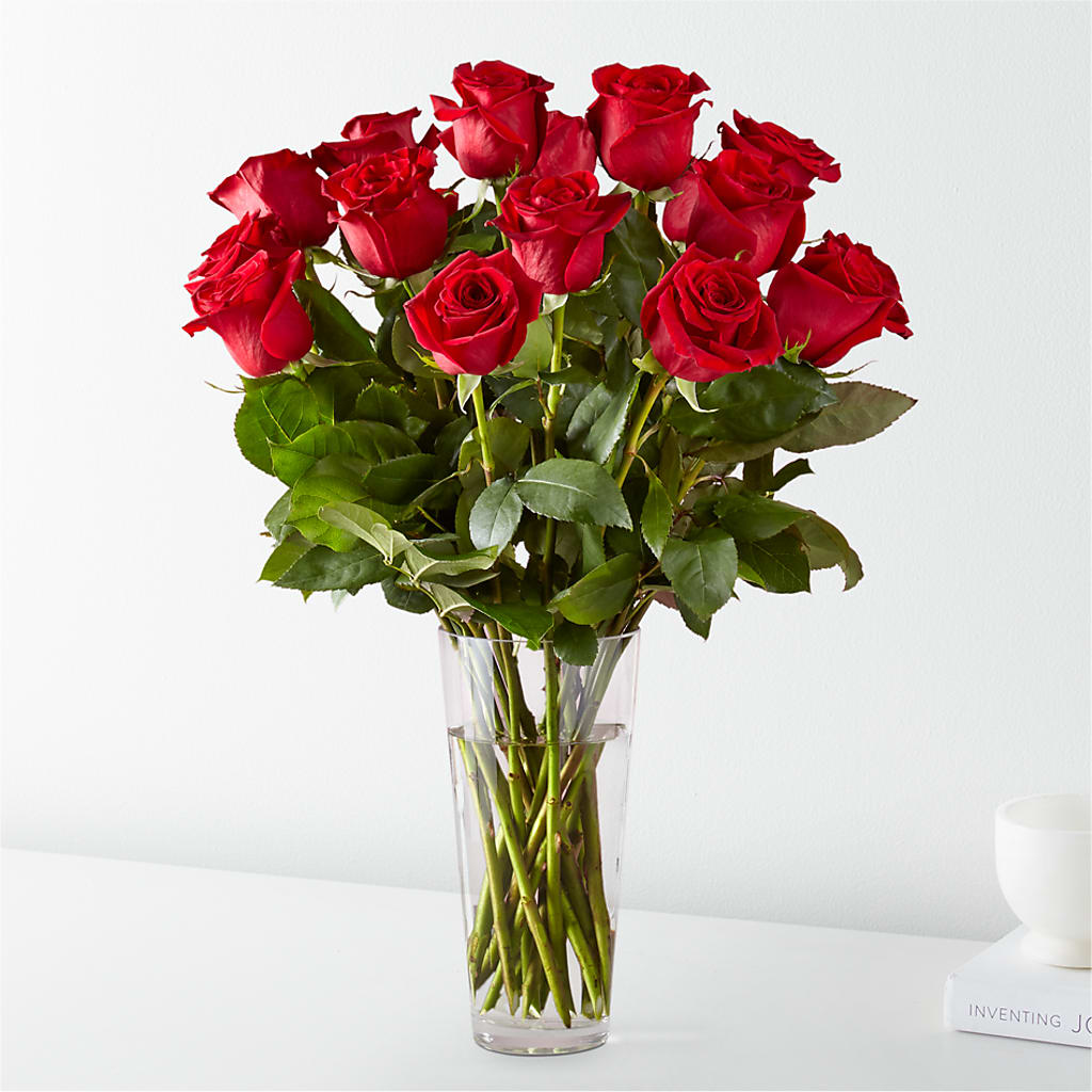 Long Stem Red Rose Bouquet – Executive Flowers, El Paso TX