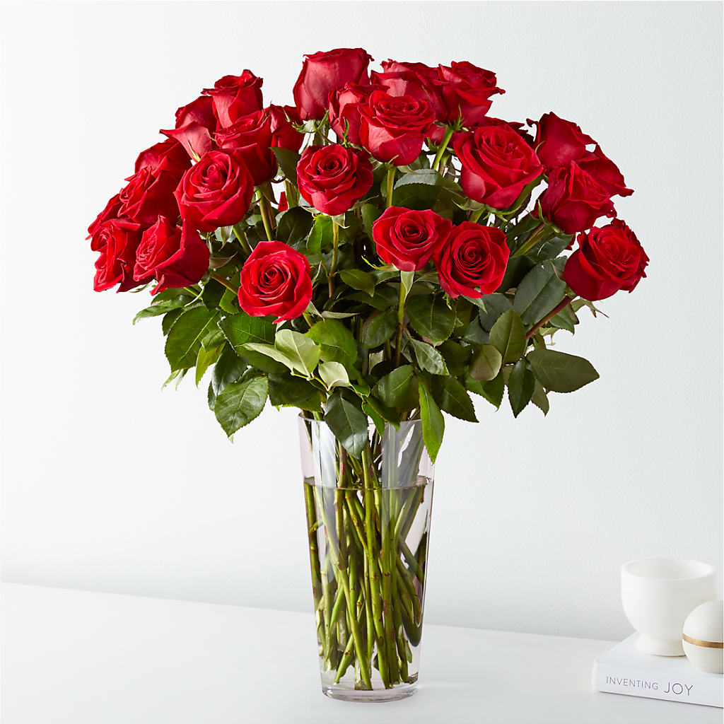 Long Stem Red Rose Bouquet – Executive Flowers, El Paso TX