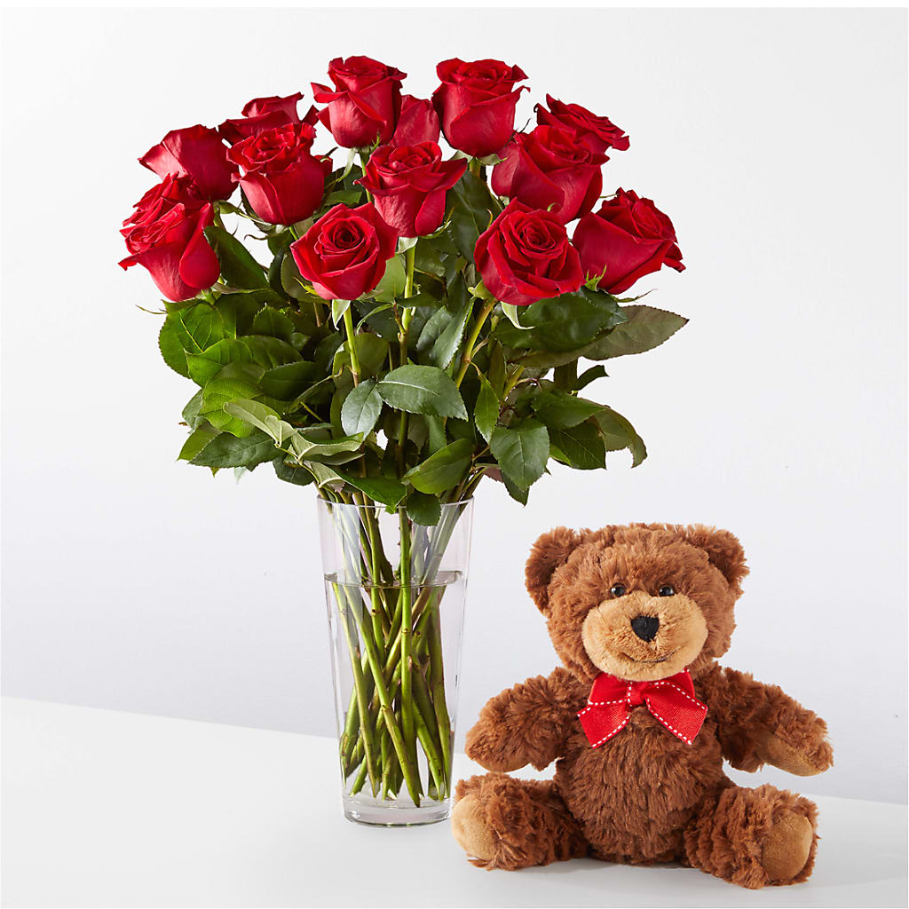 Romantic Long Stem Red Rose Bouquet Bundles – Executive Flowers, El Paso TX