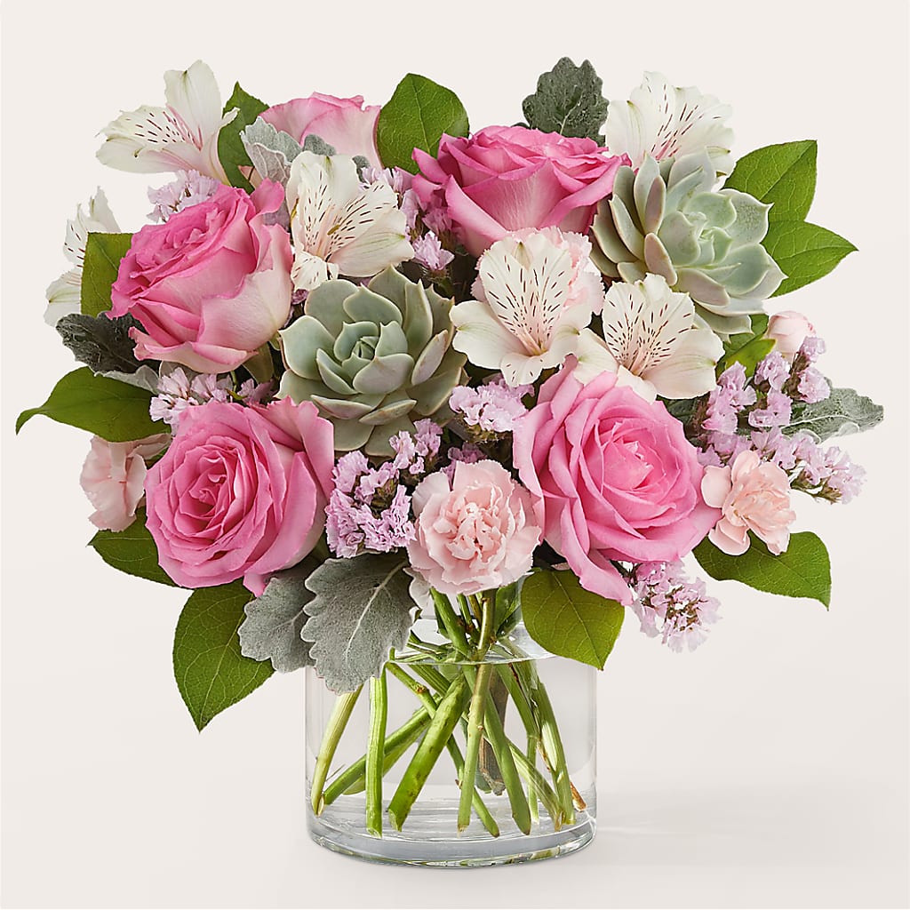 Dusty Rose Bouquet – Executive Flowers, El Paso TX