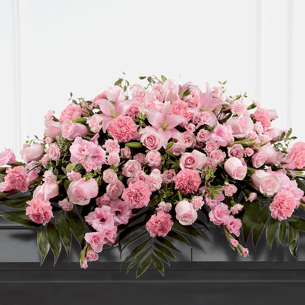 Garden of Comfort Casket Spray (Standard) – Executive Flowers, El Paso TX