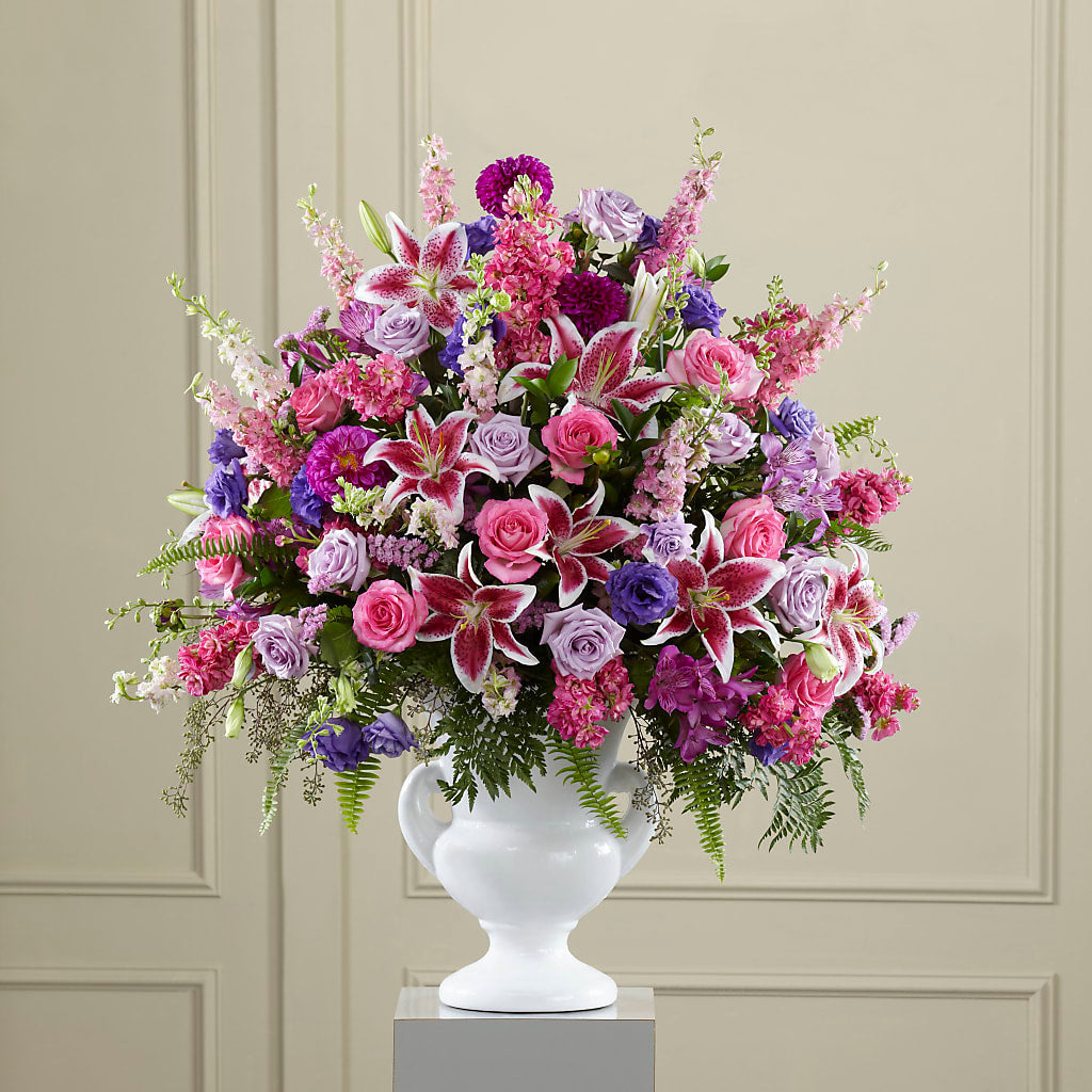 Peaceful Tribute Arrangement – Executive Flowers, El Paso TX