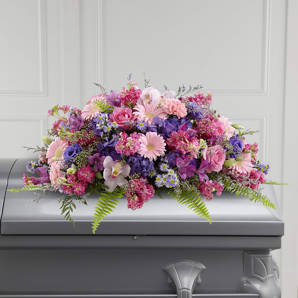 Glorious Garden Casket Spray – Executive Flowers, El Paso TX