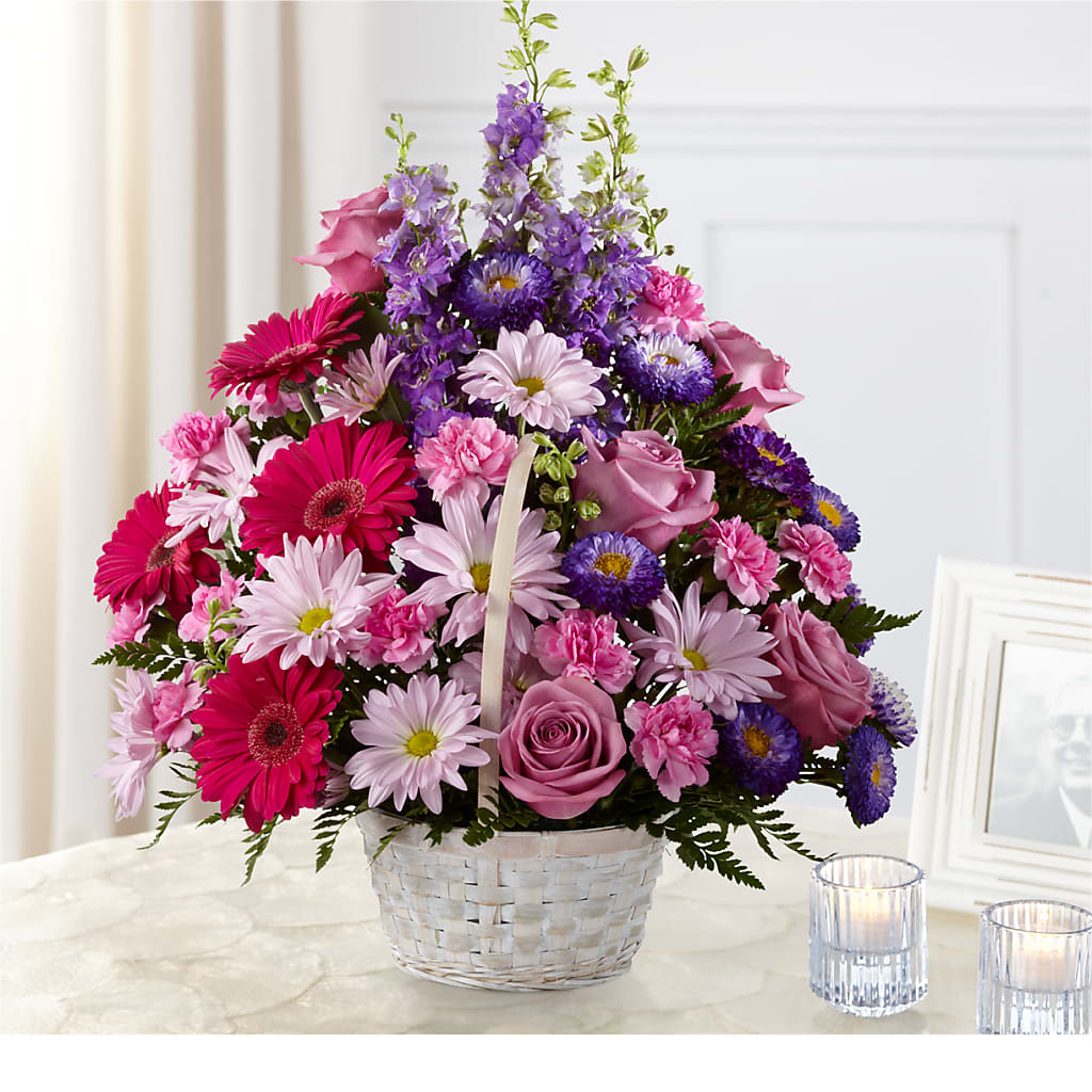Pastel Peace Basket – Executive Flowers, El Paso TX