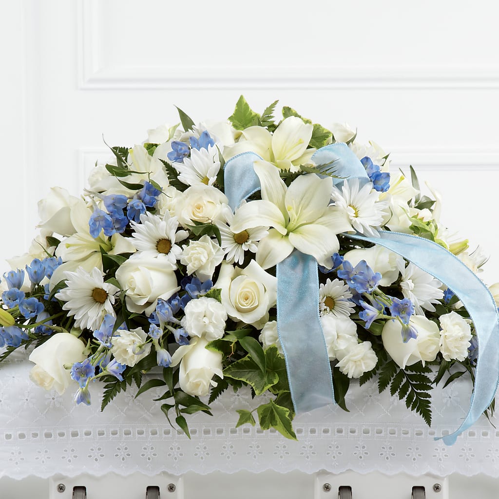 Tender Treasure Casket Spray – Executive Flowers, El Paso TX