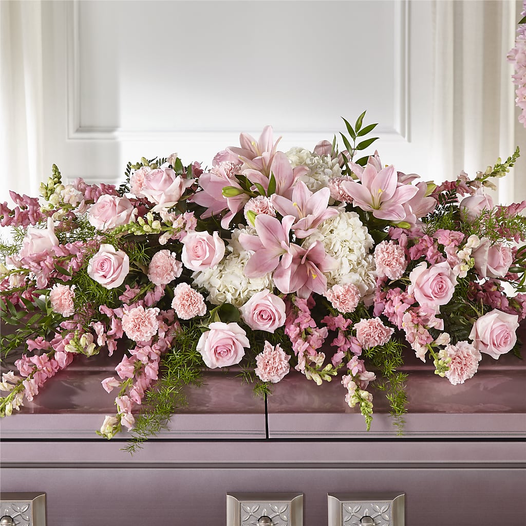 Life & Remembrance Casket Spray – Executive Flowers, El Paso TX