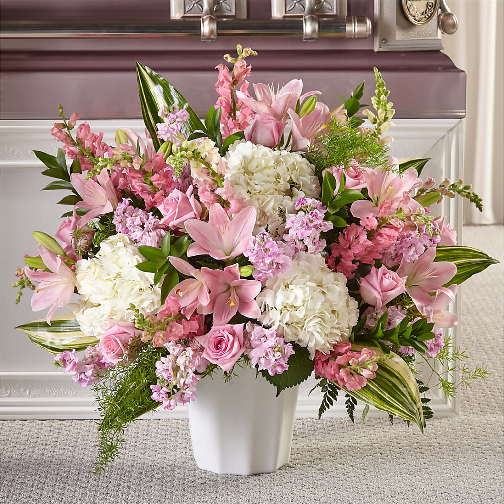 Simply Serene Floor Basket – Executive Flowers, El Paso TX