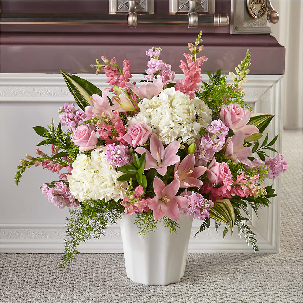 Simply Serene Floor Basket – Executive Flowers, El Paso TX