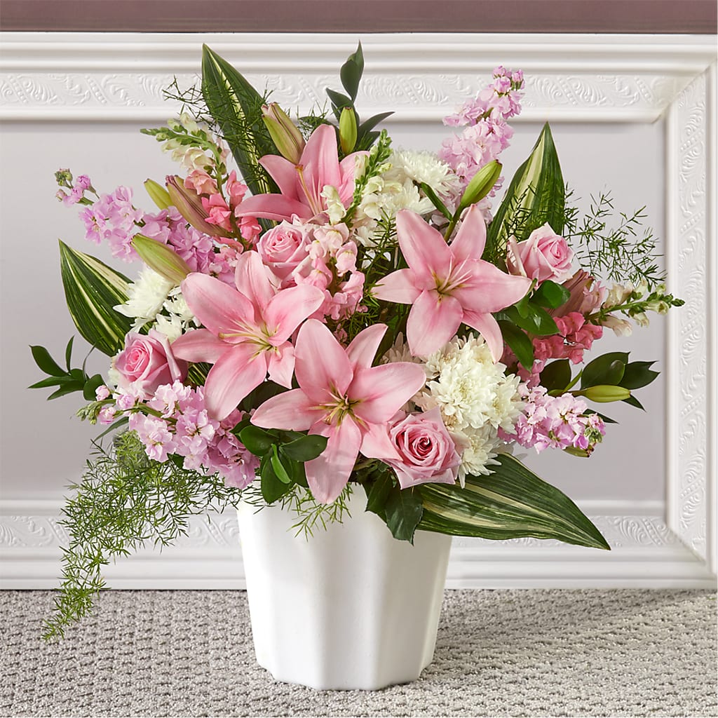 Simply Serene Floor Basket – Executive Flowers, El Paso TX