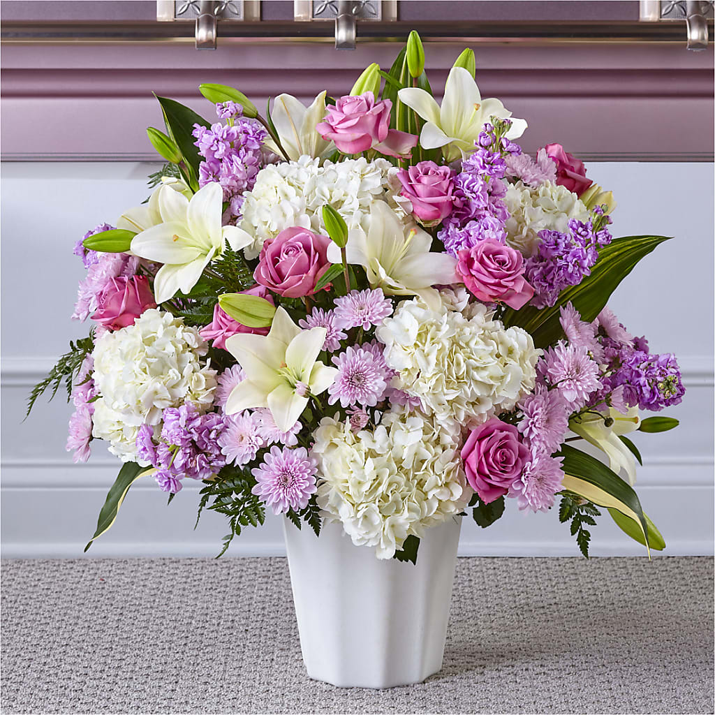 Heaven Sent Floor Basket – Executive Flowers, El Paso TX