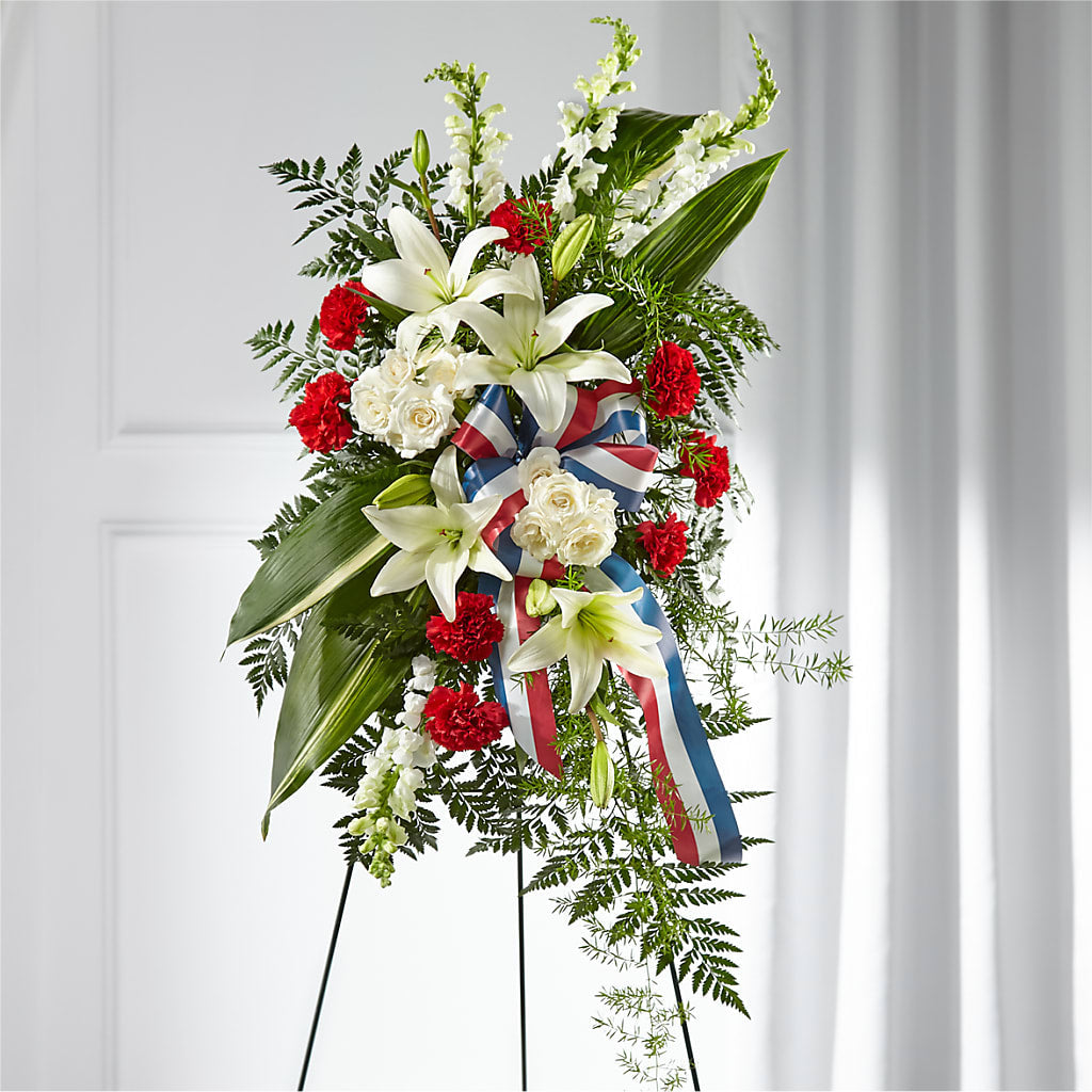Stars of Life Standing Spray – Executive Flowers, El Paso TX