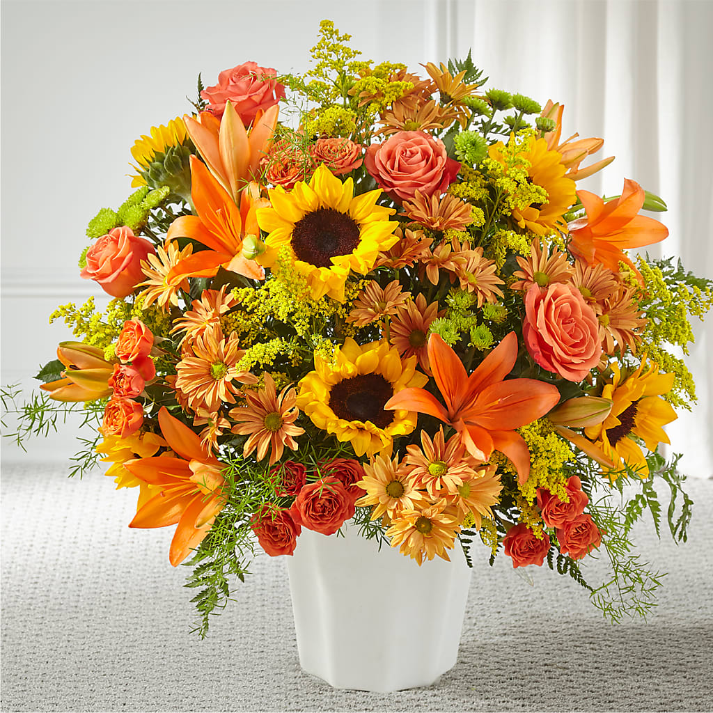 Harvest Thoughts Floor Basket – Executive Flowers, El Paso TX
