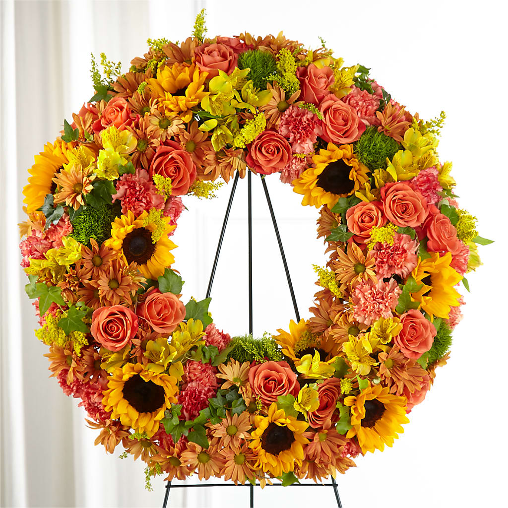 Autumnal Memories Wreath (Standard) – Executive Flowers, El Paso TX