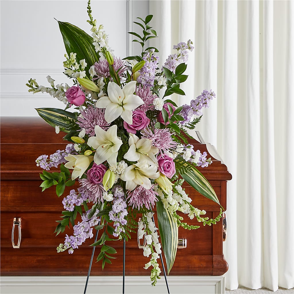 Grateful Hearts Standing Spray – Executive Flowers, El Paso TX