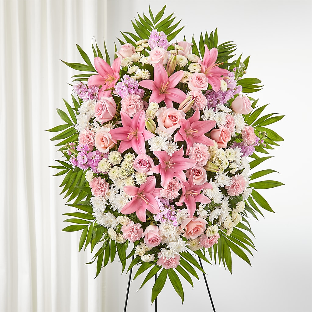 Offering Solace Standing Spray – Executive Flowers, El Paso TX