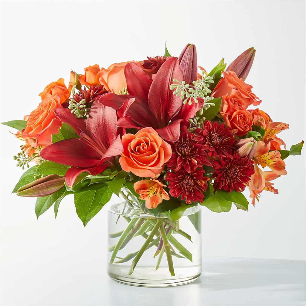 Crimson Leaves Bouquet – Executive Flowers, El Paso TX