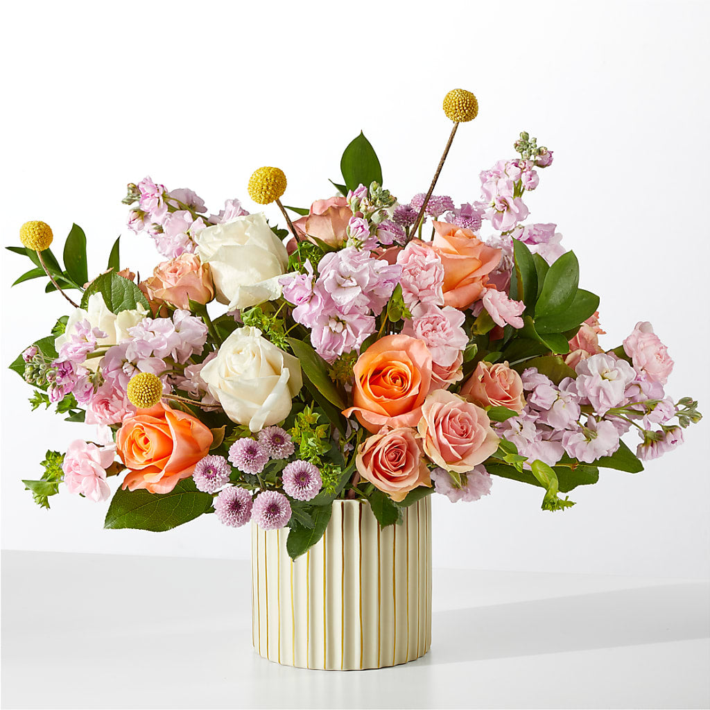 French Market Bouquet with Ivory Vase – Executive Flowers, El Paso TX