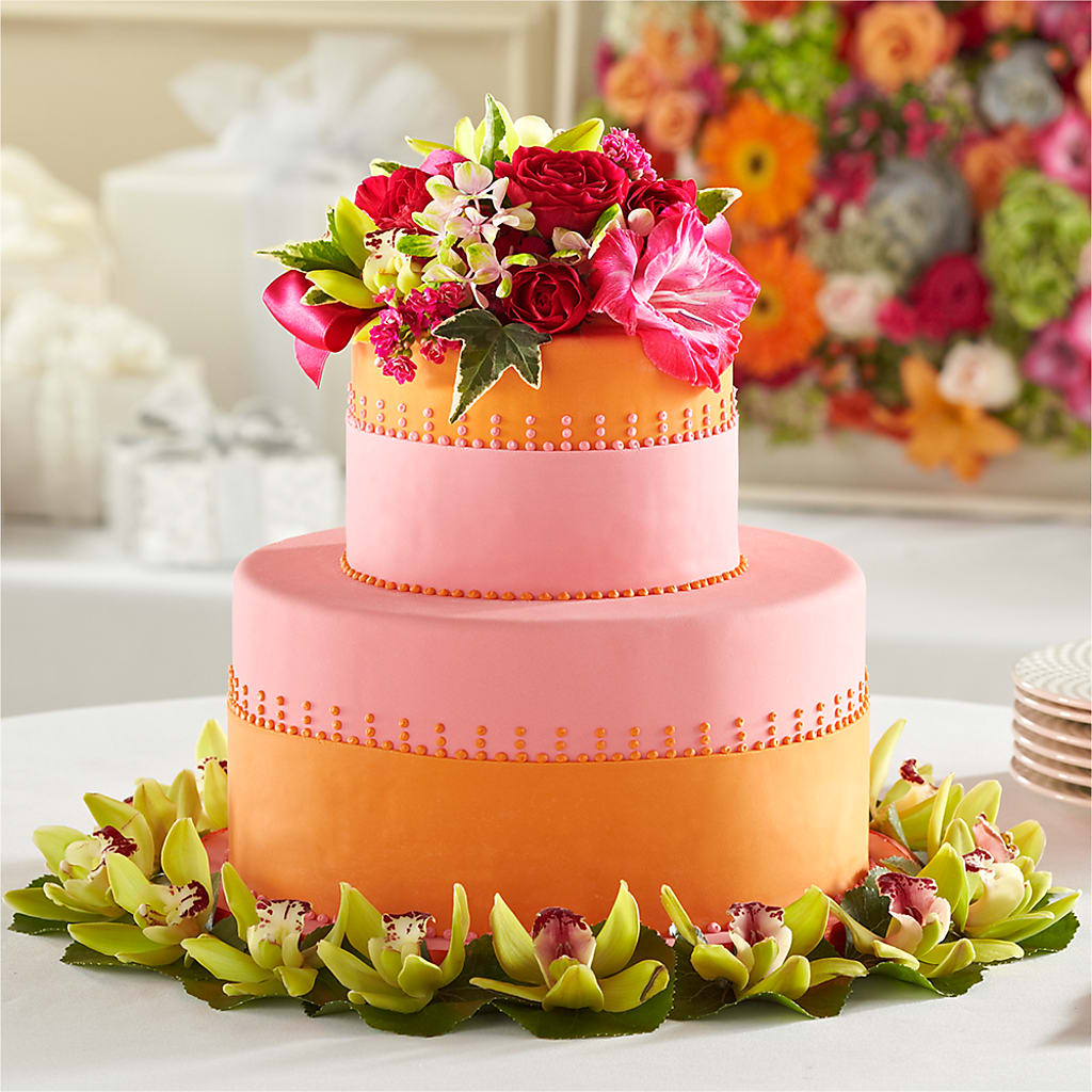 Sweet Citrus Cake Decor – Executive Flowers, El Paso TX