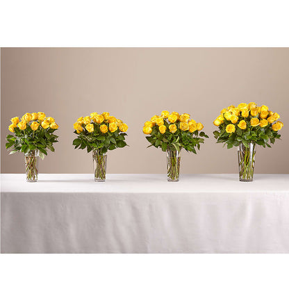 Long Stem Yellow Rose Bouquet –  Executive Flowers, El Paso TX