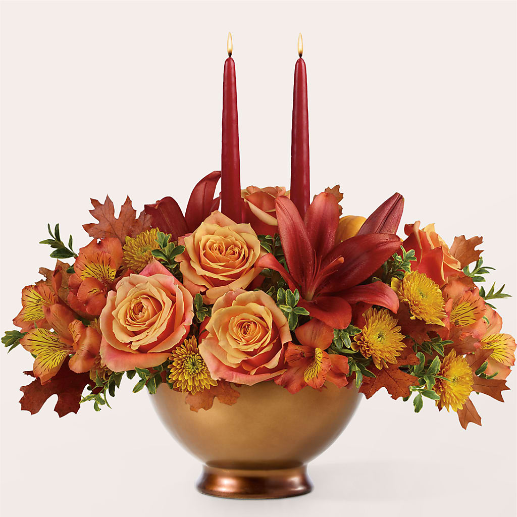 Harvest Table Centerpiece –  Executive Flowers, El Paso TX