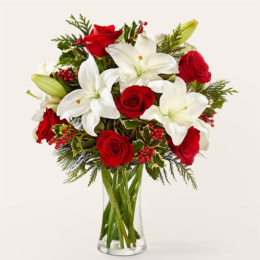 Sparkling Snowflakes Bouquet –  Executive Flowers, El Paso TX