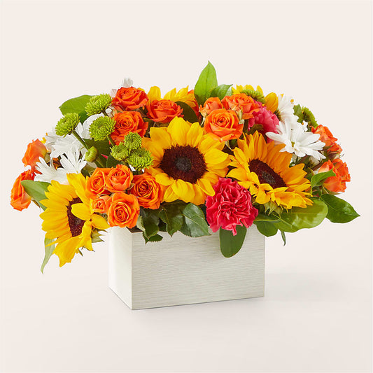 Sun-drenched Blooms Box Bouquet –  Executive Flowers, El Paso TX