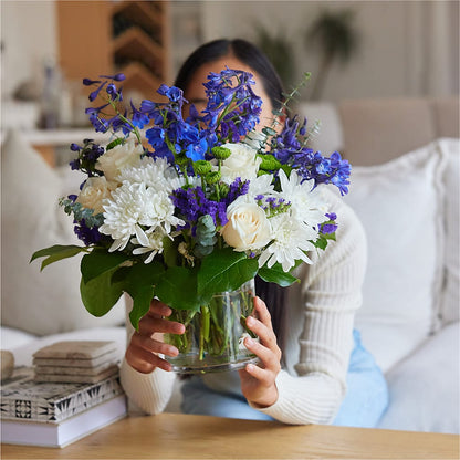 Cerulean Waves Bouquet –  Executive Flowers, El Paso TX