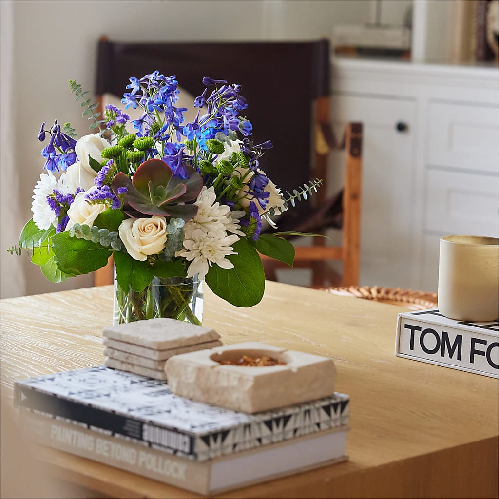 Cerulean Waves Bouquet –  Executive Flowers, El Paso TX