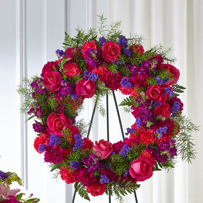Calming Colors Wreath –  Executive Flowers, El Paso TX