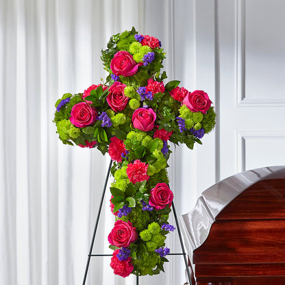 Tribute Rose Floral Cross –  Executive Flowers, El Paso TX