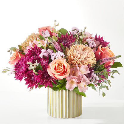 Berry Cobbler Bouquet with Ivory Vase –  Executive Flowers, El Paso TX