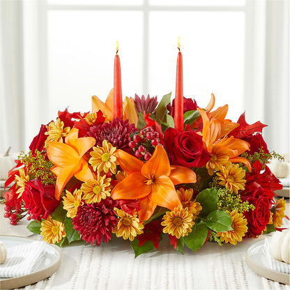 Autumn's Embrace Centerpiece –  Executive Flowers, El Paso TX