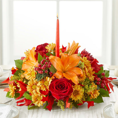 Autumn's Embrace Centerpiece –  Executive Flowers, El Paso TX