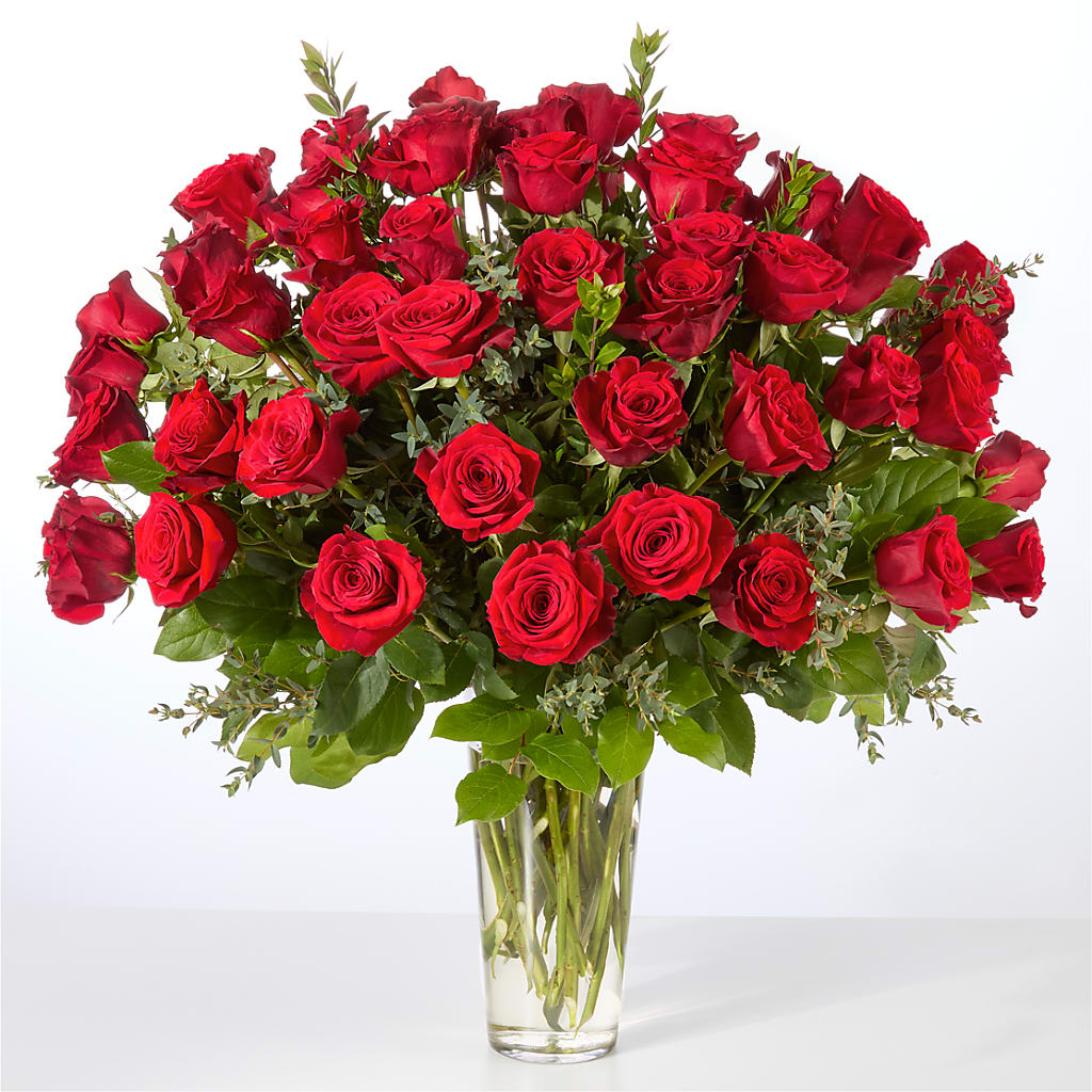 Forever Yours Fifty Stem Red Rose Bouquet –  Executive Flowers, El Paso TX