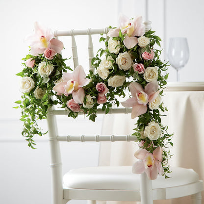 Orchid Rose Chair Décor –  Executive Flowers, El Paso TX